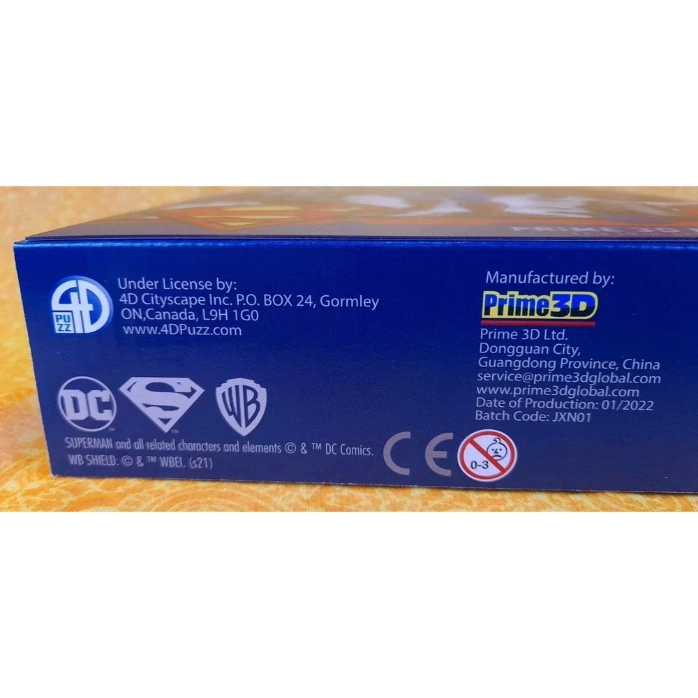 Superman DC Comics Prime‎ 3D Puzzle Jigsaw 300 Pieces The Man Of Steel 12x18